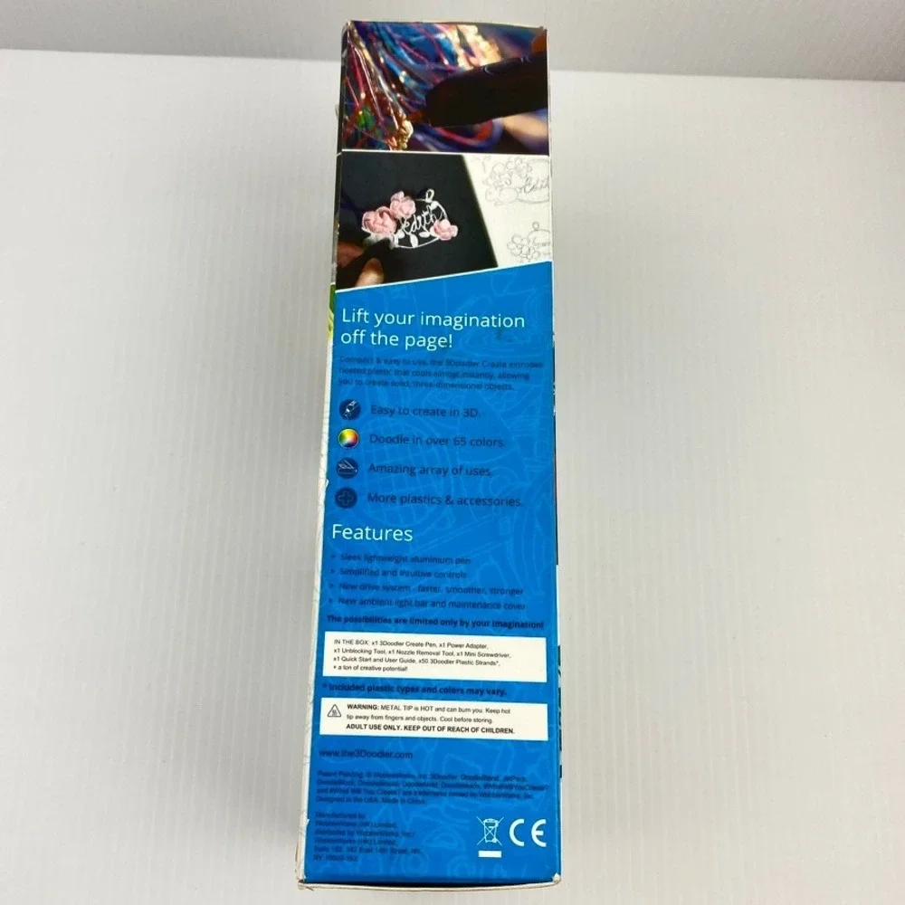 3Doodler Create 3D Printing Pen Powder Blue Aluminum Pen Kit *NO Strands* - Picture 7 of 10